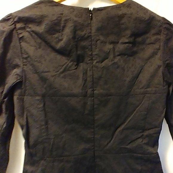 Zac Posen black floral dress size 4 - Picture 7 of 8